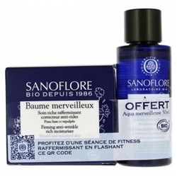 Sanoflore Merveilleuse Baume Merveilleux Bio 50 ml + Aqua Peeling Botanique Correcteur Bio 50 ml Offerte