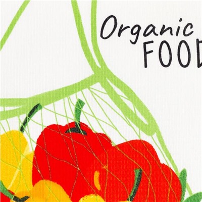 Полотенце кухонное Доляна Organic food 35х60 см, 100% хлопок, 160г/м2