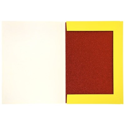 Картон цветной А4, 7 цветов, 7 листов мелованный "Каляка-Маляка", с блестками, 330 г/м2, в картонной папке