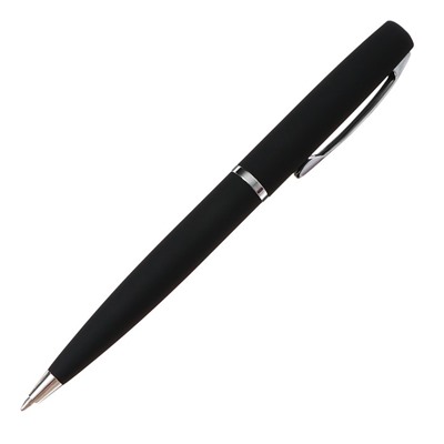 Ручка шариковая поворотная, 1.0 мм, BrunoVisconti SIENNA, стержень синий, металлический корпус Soft Touch чёрный, в футляре