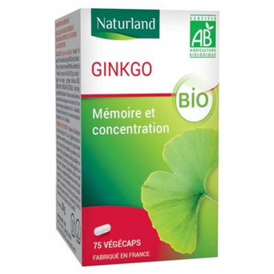 Naturland Ginkgo Bio 75 V?g?caps
