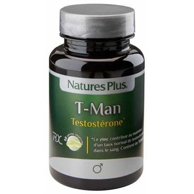 Natures Plus T-Man Testost?rone 30 G?lules V?g?tales