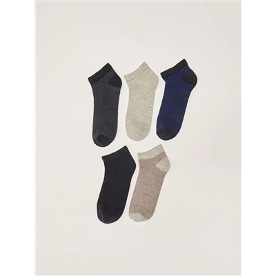 Упаковка мужских носков в полоску 5 пар