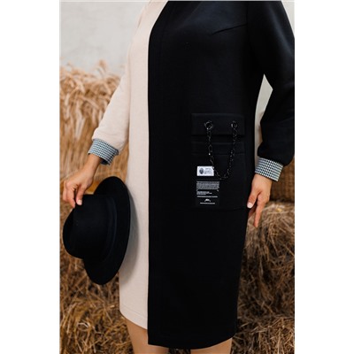 Платье Romanovich Style 1-2563 черный/бежевый