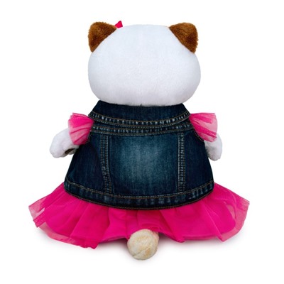 Мягкая игрушка «Ли-Ли в джинсовом жилете и розовом платье», 24 см