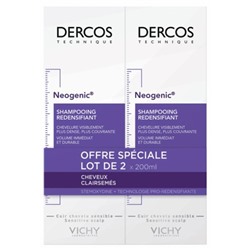 Vichy Dercos Neogenic Shampoing Redensifiant Lot de 2 x 200 ml