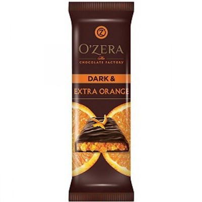 «OZera», шоколад горький Dark & Extra Orange, 40 г (упаковка 15 шт.) Яшкино