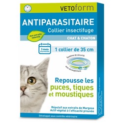Vetoform Antiparasitaire Collier Insectifuge Chat et Chaton