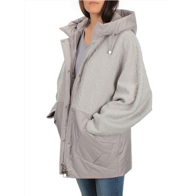 M-6031 GRAY/BEIGE Куртка демисезонная женская (синтепон 100 гр.)