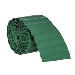 Лента бордюрная, 0.1 × 9 м, толщина 0,6 мм, пластиковая, зелёная, Greengo