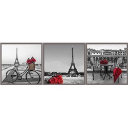 Романтика Парижа. к-т из трех картин 30*30 см