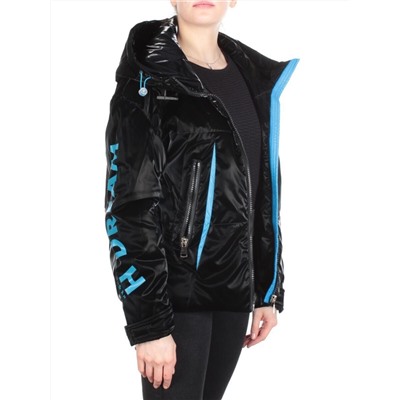 D004 BLACK Куртка демисезонная женская (100 гр. синтепон)