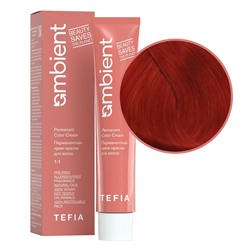 TEFIA Ambient 8.5 Перманентная крем-краска для волос / Светлый блондин красный, 60 мл