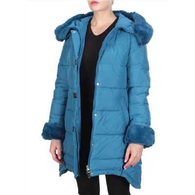 B15-888 GRAY/BLUE Куртка зимняя женская KEMIRA (200 гр. холлофайбера)