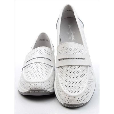 06-ST9353-2 WHITE Туфли летние женские (натуральная кожа)