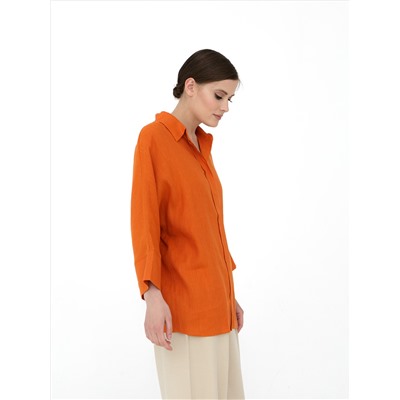 Блузка женская КЛ-7728-ИЛ23 оранжевый