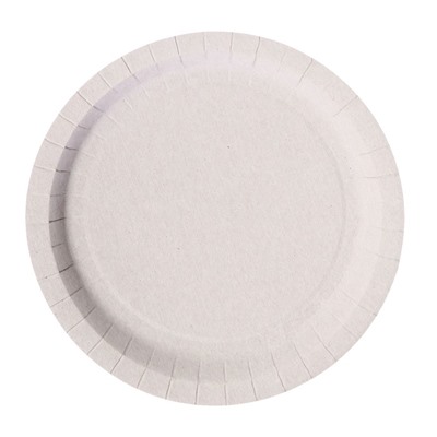 Набор бумажных тарелок «Смола», в т/у плёнке, 6 шт., 23 см, серый