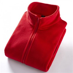 Флисовая кофта мужская, арт МЖ129, цвет:красный