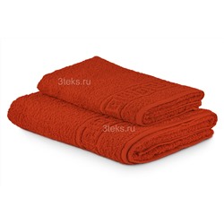 Полотенце махровое гладкокрашеное (Красный)