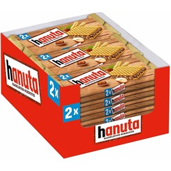 Хрустящие Вафли Hanuta с шоколадно-ореховой начинкой 44гр (упаковка 18шт)