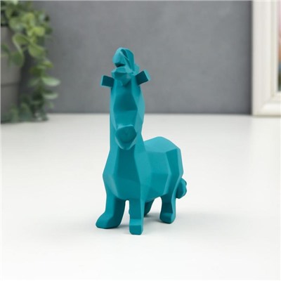 Сувенир полистоун 3D "Конёк-горбунок" голубой 12х3,5х9,5 см