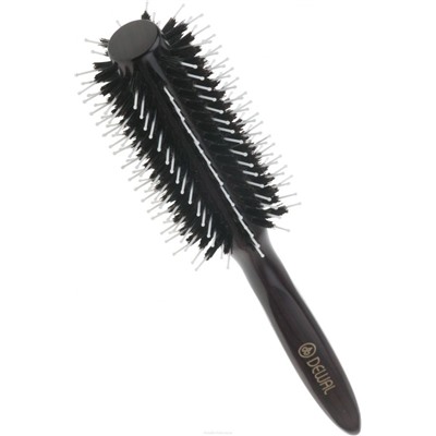 Dewal Брашинг для волос с натуральной щетиной / Деревянная BR2050, 22/56 мм, черный