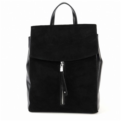 Женский кожаный рюкзак М8505-220 Блек