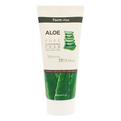 Пенка для умывания с экстрактом алоэ FarmStay Aloe Pure Cleansing Foam 180 ml