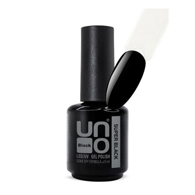 Uno Гель-лак Super Black - Супер черный (15 ml)