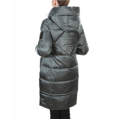 9106 AQUAMARINE Пальто зимнее женское  FLOWEROVE (200 гр. холлофайбера)