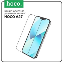 Защитное стекло Hoco A27, для iPhone 13/13 Pro, анти отпечатки, анти царапины, черная рамка