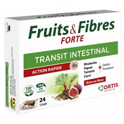 Ortis Fruits and Fibres Forte Transit Intestinal 24 Cubes ? M?cher