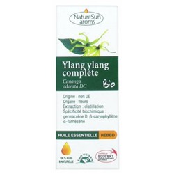 NatureSun Aroms Huile Essentielle Ylang Ylang Compl?te (Cananga odorata DC) Bio 10 ml