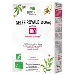 Biocyte Gel?e Royale 1500 mg + Ac?rola Bio 20 Ampoules