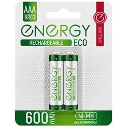Аккумулятор Energy Eco NIMH-600-HR03/2B (АAА)
