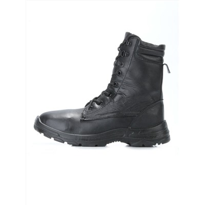 05-9003 BLACK Ботинки зимние мужские (искусственная кожа, искусственный мех)
