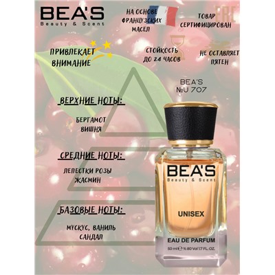 Парфюм Beas 50 ml U 707 Montale Intense Cherry unisex