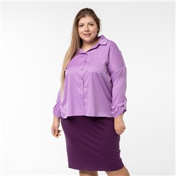 Блуза женская, модель 02076, цвет сиреневый