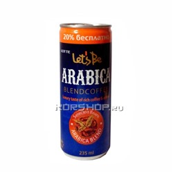 Кофейный напиток Летс Би Арабика (Let's be Arabica), Лотте 235 мл