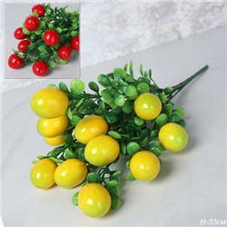Растение искусственное Лимон/Ягода 33 см / CW464 /уп 2/800/ микс