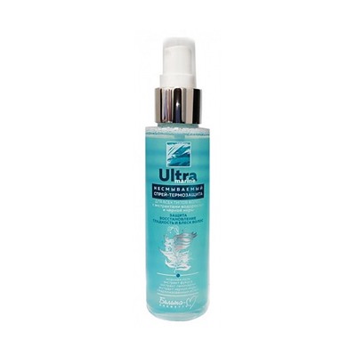 ULTRA MARINE Cпрей-термозащита для всех типов волос с экстрактами водорослей и черной икры 120мл/10