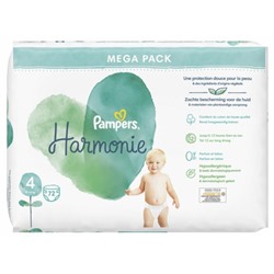 Pampers Harmonie 72 Couches Taille 4 (9-14 kg)