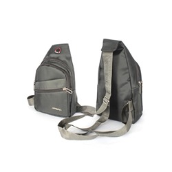 Рюкзак (сумка)  муж Battr-9904  (однолямочный),  1отд,  плечевой ремень,  2внеш карм,  серый 257847