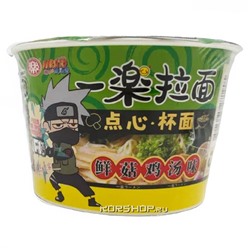 Лапша-мини б/п со вкусом курицы и грибов Yile Noodles Naruto, Китай 35 г Акция