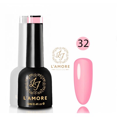 Гель лак для ногтей Luxury L’AMORE FASHION 12мл тон 32