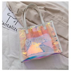 Комплект сумка и косметичка, арт А36 цвет: горизонтальный белый