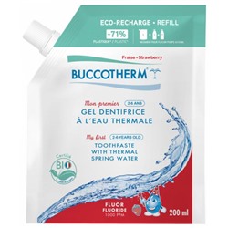 Buccotherm Mon Premier Gel Dentifrice ? l Eau Thermale Fraise Bio ?co-Recharge 200 ml