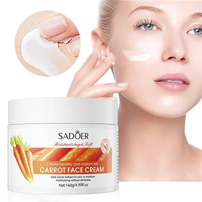 SADOER Питательный крем для лица с маслом семян моркови  Carrot Face Cream 140гр