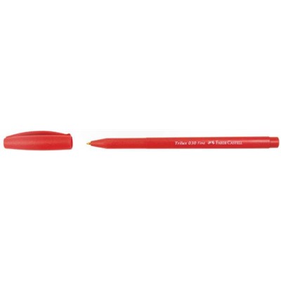 Шариковая ручка Trilux 030, красная, в картонной коробке, 50 шт