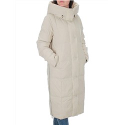 22361 BEIGE Пальто зимнее женское облегченное (150 гр. холлофайбера)
